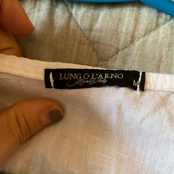 Lungo L ‘Arno 100% linen Italian Tank Size M - Picture 5 of 7